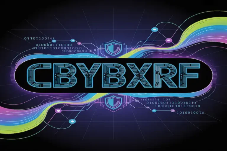 Learn Cbybxrf: Enhance Security and Digital Confidence Daily "Cbybxrf digital identity and encryption illustration showing online security, username branding, tech networks."