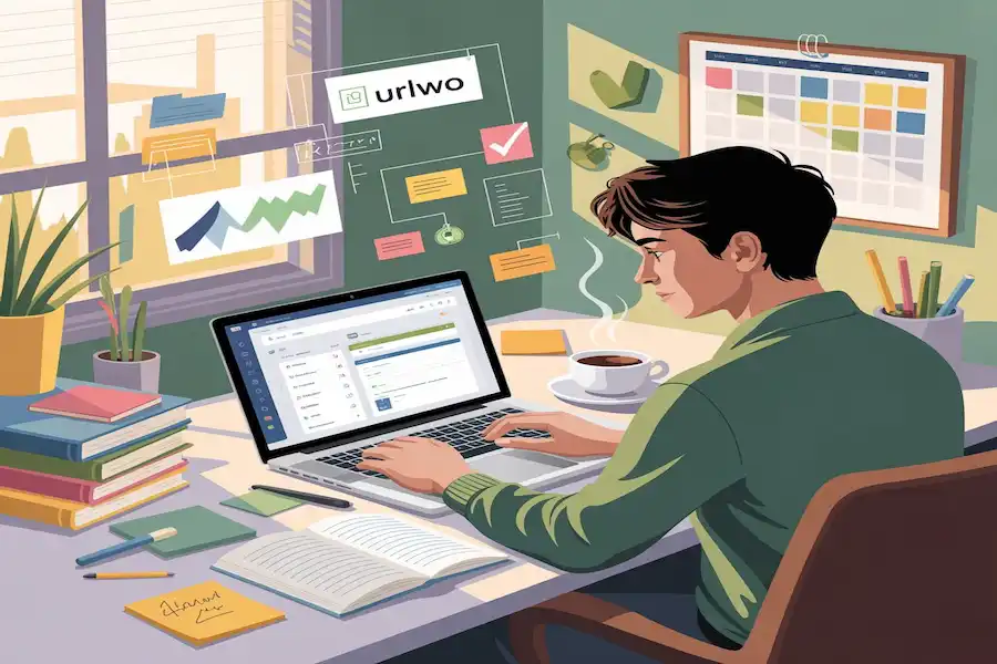 "Urlwo productivity tool helping students focus, learn efficiently, and improve daily routines"